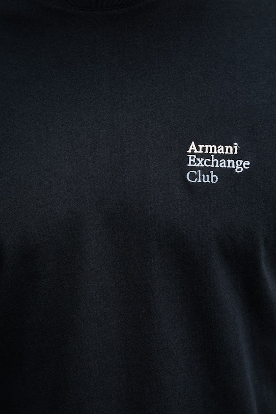 Armani Exchange t-shirt męski bawełniany XM002504.AF10358 granatowy