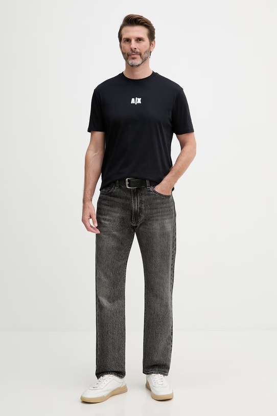 Armani Exchange t-shirt męski bawełniany XM002509.AF10358 granatowy SS26