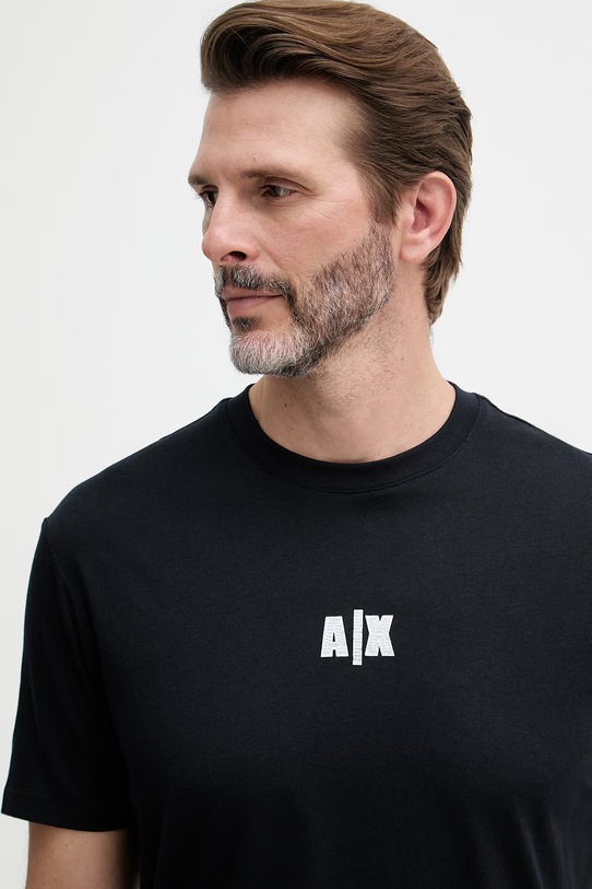 Armani Exchange t-shirt męski bawełniany XM002509.AF10358 granatowy