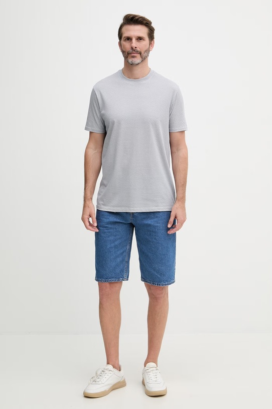 Armani Exchange kratka majica moška bombažna XM002511.AF10356 modra SS26