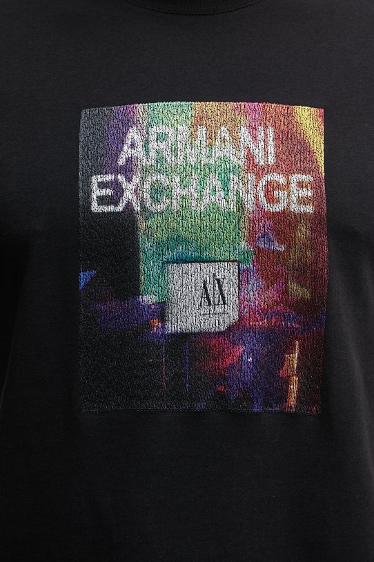 Armani Exchange t-shirt da uomo in cotone XM002515.AF10356 nero