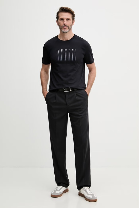 Armani Exchange t-shirt męski bawełniany XM002519.AF10334 granatowy SS26