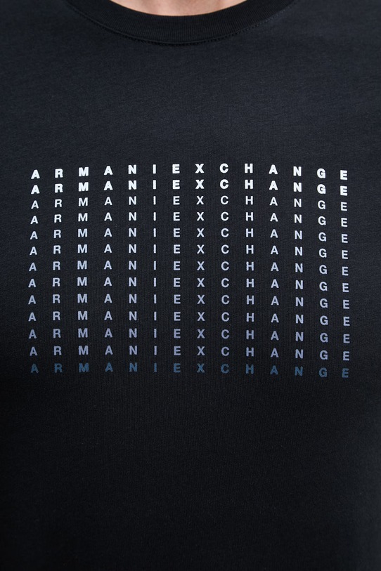 Armani Exchange t-shirt męski bawełniany XM002519.AF10334 granatowy