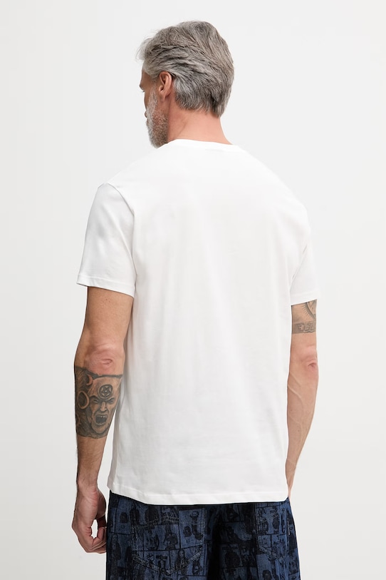 Odzież Armani Exchange t-shirt męski bawełniany XM002524.AF10334 biały