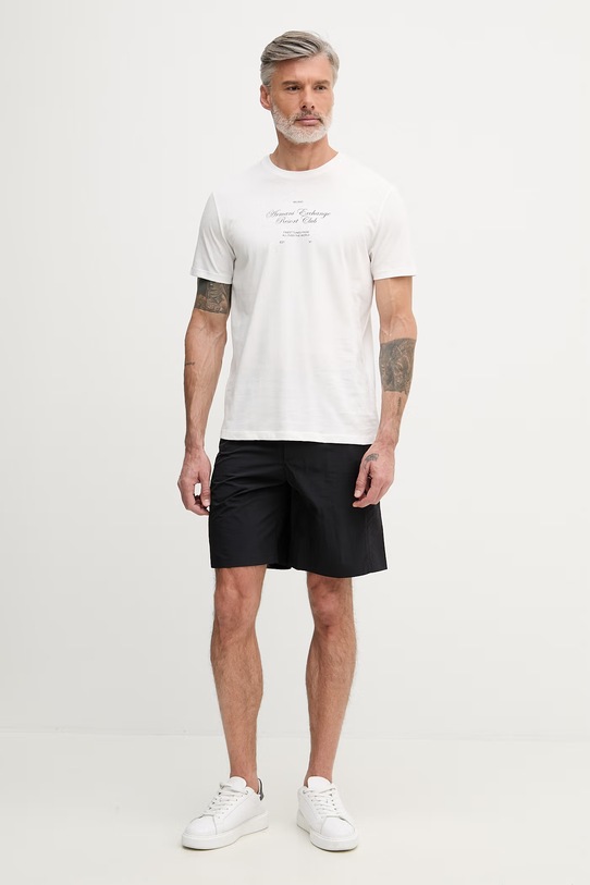 Armani Exchange t-shirt damski bawełniany XM002525.AF10334 biały SS26