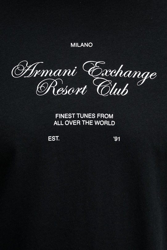 Armani Exchange t-shirt damski bawełniany XM002525.AF10334 czarny
