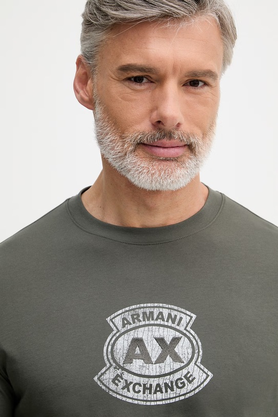 Armani Exchange tričko pánske bavlnené zelená XM002776.AF10356
