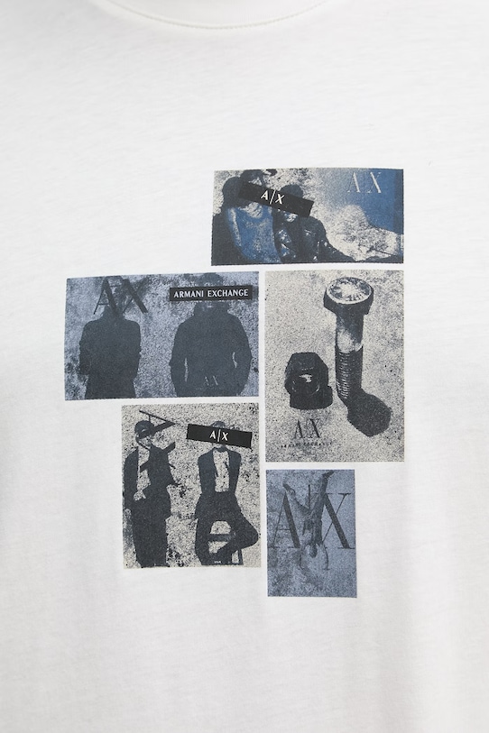 Armani Exchange t-shirt męski bawełniany XM002780.AF10358 beżowy