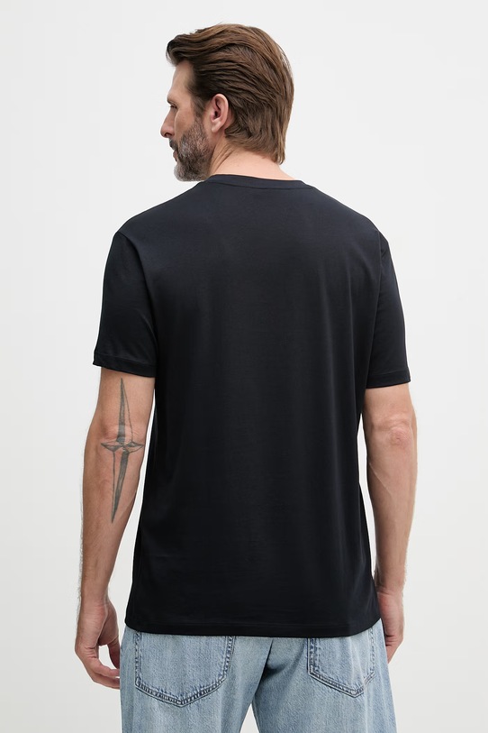 Odzież Armani Exchange t-shirt męski bawełniany XM002780.AF10358 granatowy