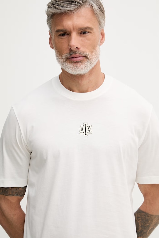 Armani Exchange tričko pánske bavlnené biela XM002787.AF10358