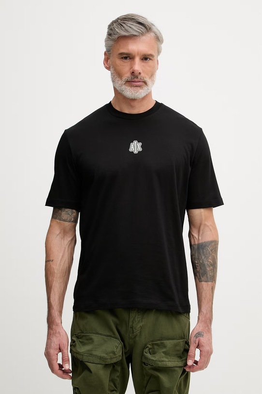 Oblečenie Armani Exchange tričko pánske bavlnené XM002787.AF10358 čierna