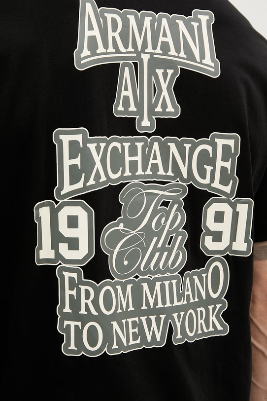 Armani Exchange tričko pánske bavlnené XM002787.AF10358 čierna