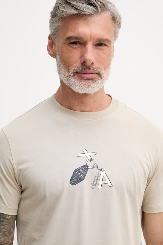 Armani Exchange basic tričko dámske bavlnené béžová XM002791.AF10356