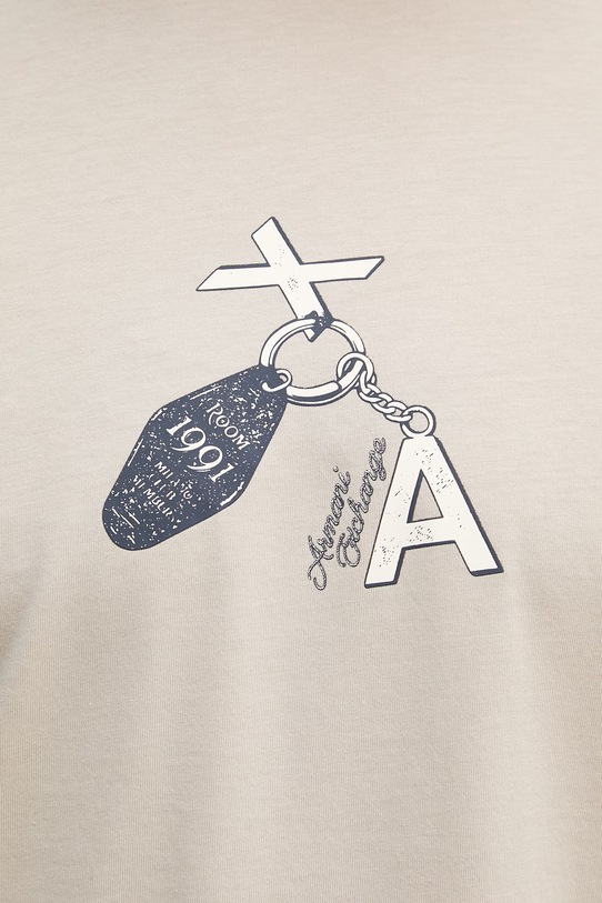 Armani Exchange basic tričko dámske bavlnené XM002791.AF10356 béžová