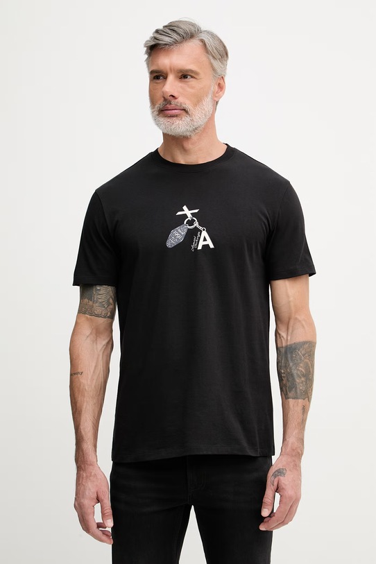 Armani Exchange basic tričko dámske bavlnené čierna XM002791.AF10356