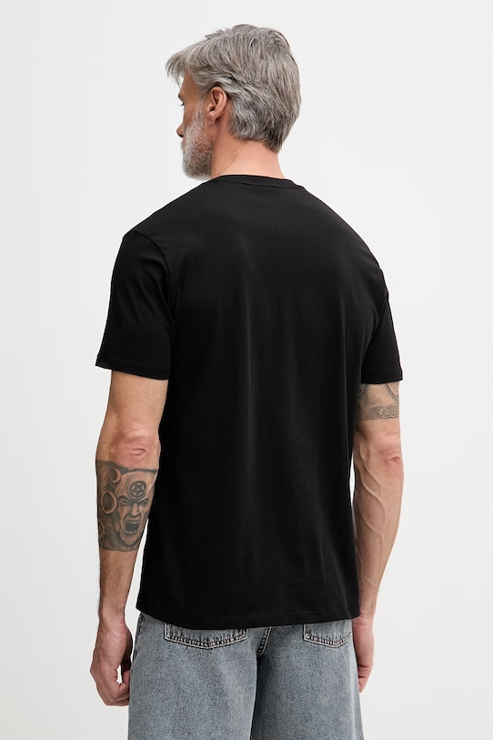 Odzież Armani Exchange t-shirt męski bawełniany XM002230.AF12308 czarny