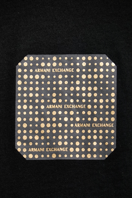 Armani Exchange t-shirt męski bawełniany XM002230.AF12308 czarny
