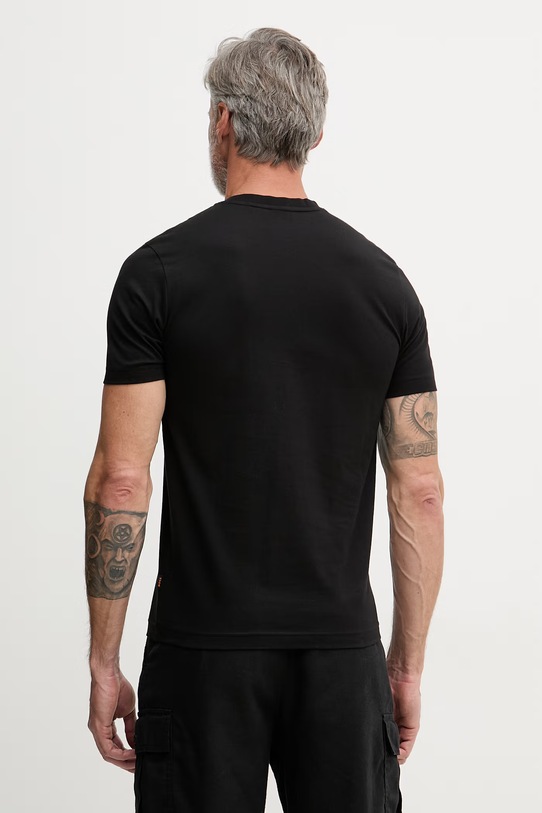Odzież BOSS Orange T-shirt męski bawełniany 50561846 czarny