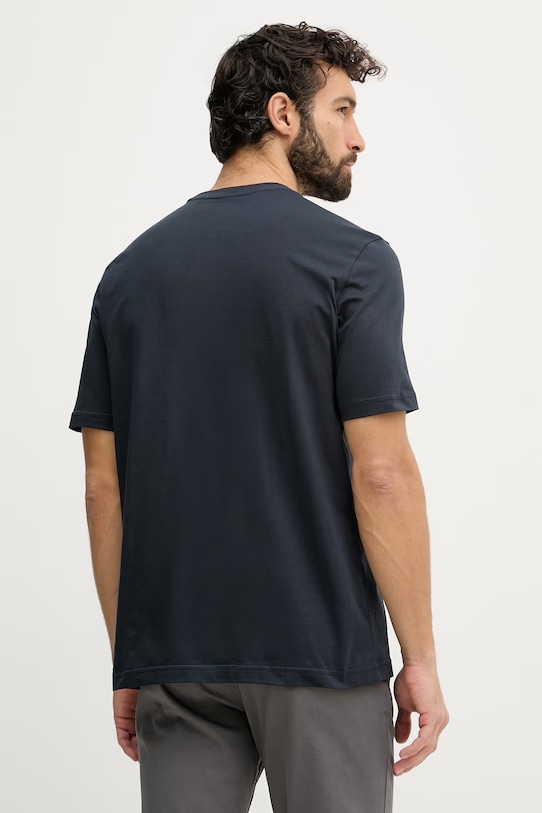 Odzież BOSS Orange t-shirt męski bawełniany 50561850 granatowy