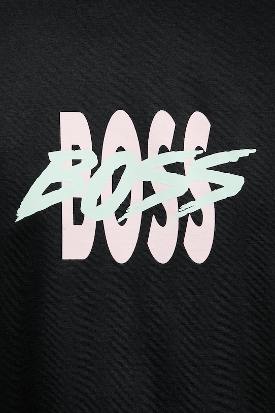 BOSS Orange pánska bavlnená 50561850 čierna