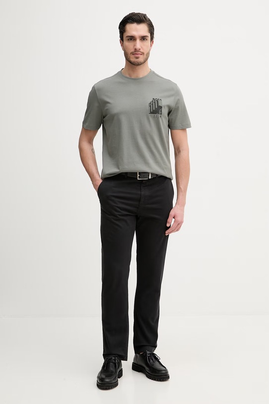 BOSS Orange t-shirt bawełniany 50561853 szary SS26