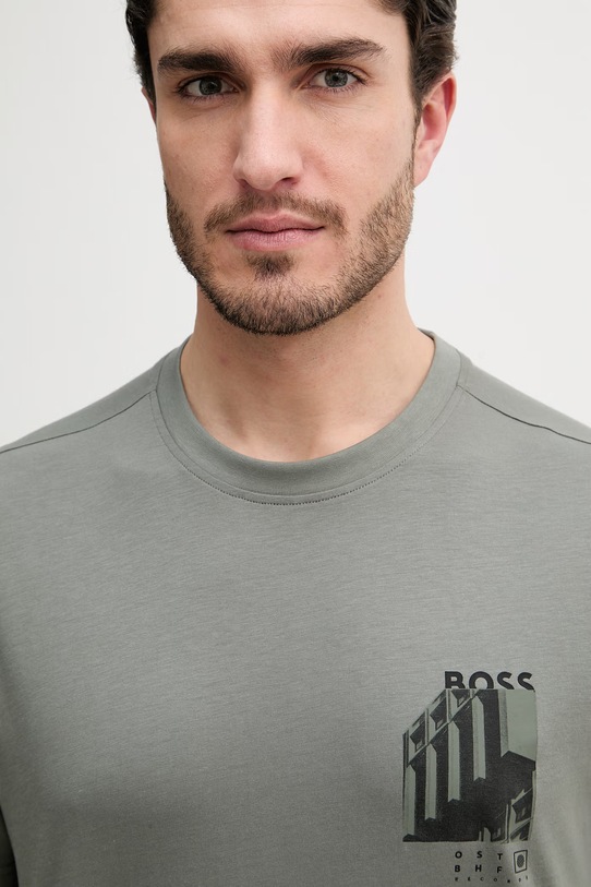 BOSS Orange t-shirt bawełniany szary 50561853