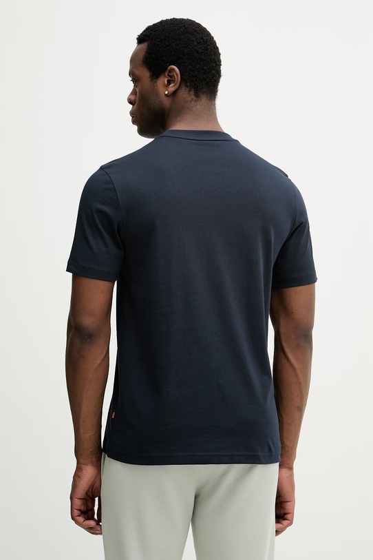 Oblačila Bombažna kratka majica BOSS Orange 50561861 mornarsko modra