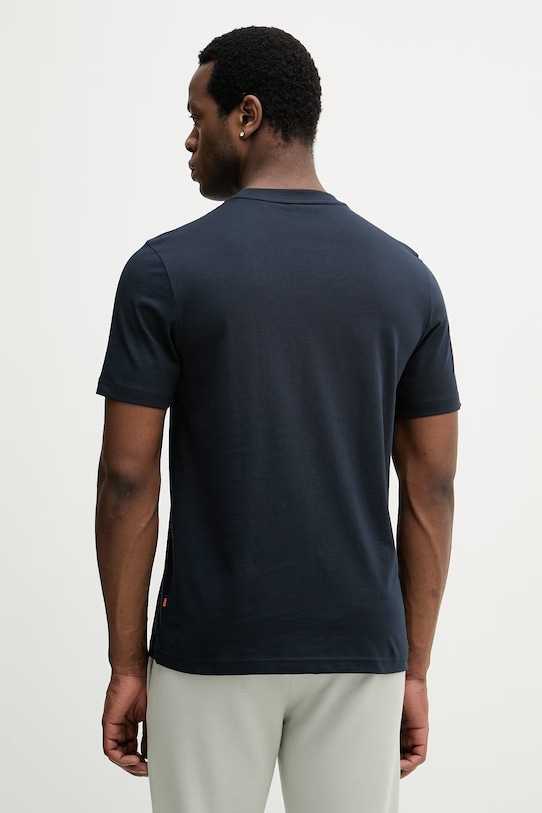 Oblačila Bombažna kratka majica BOSS Orange 50561861 mornarsko modra