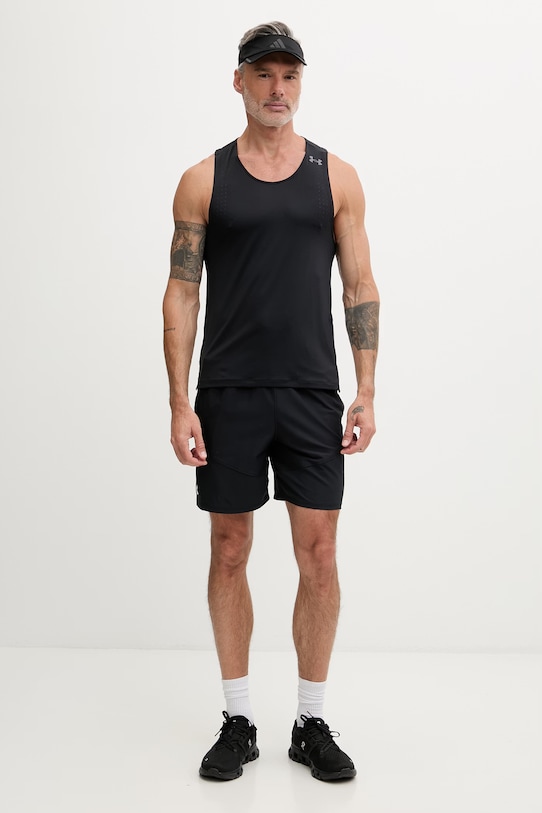 Under Armour top treningowy męski Velociti 6009505 czarny SS26