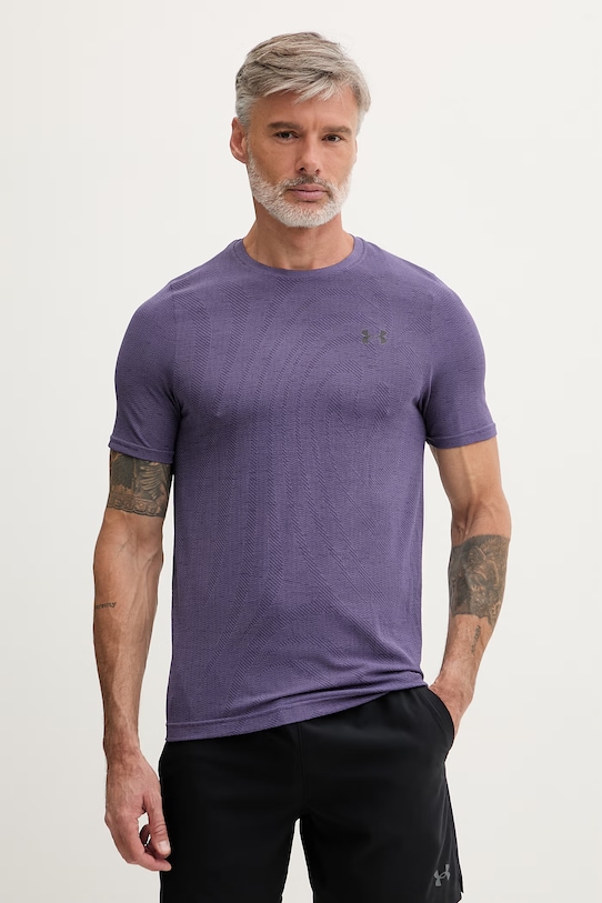 Under Armour T-shirt treningowy męski Vanish regular fioletowy 6010603
