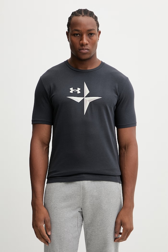 Under Armour t-shirt EXPLOR Graphic z elastanem czarny 6012783