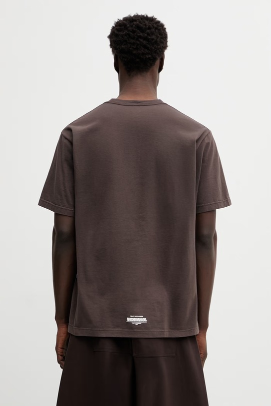 Одяг Бавовняна футболка NEIGHBORHOOD TEE SS.12 252PCNH.ST12 коричневий