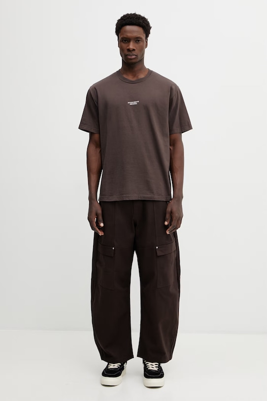 Бавовняна футболка NEIGHBORHOOD TEE SS.12 252PCNH.ST12 коричневий