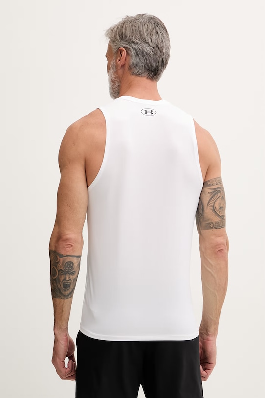 Odzież Under Armour top treningowy męski Tech Tank 1382795 biały