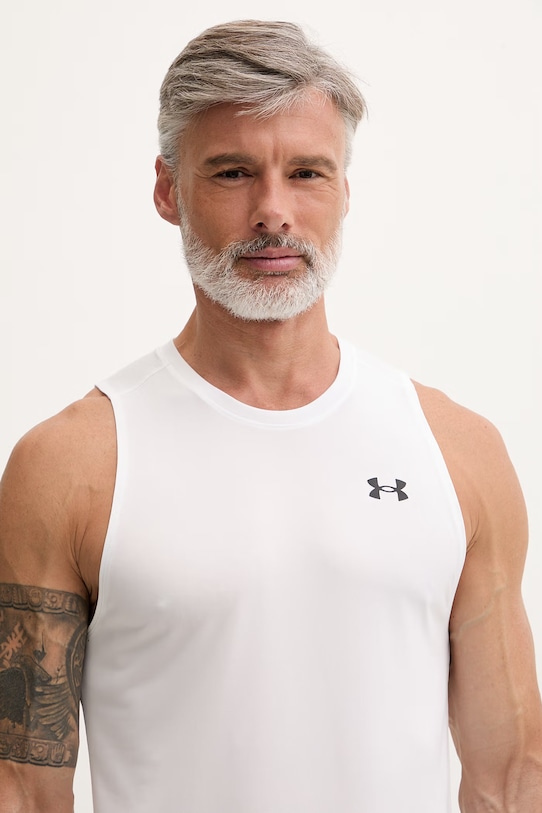 Under Armour top treningowy męski Tech Tank biały 1382795