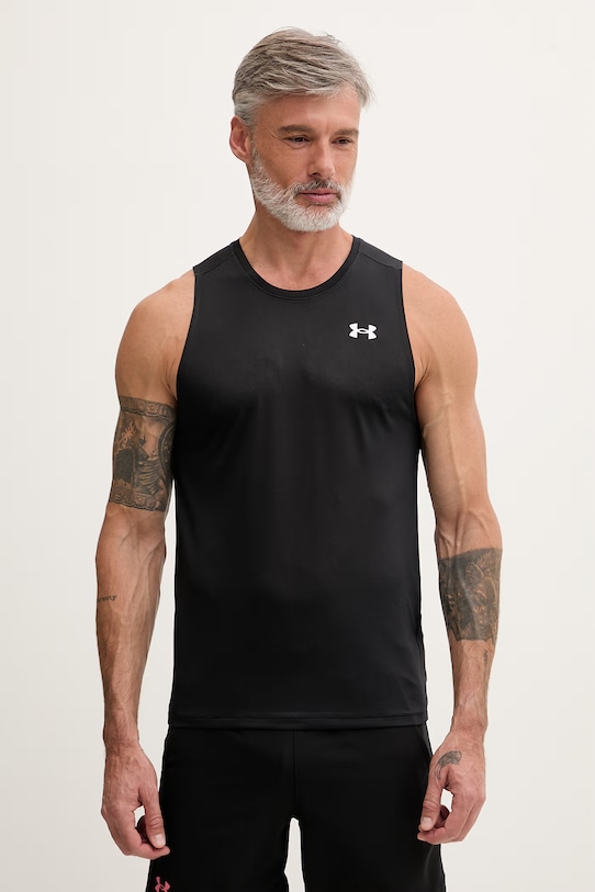 Under Armour top treningowy męski Tech Tank czarny 1382795