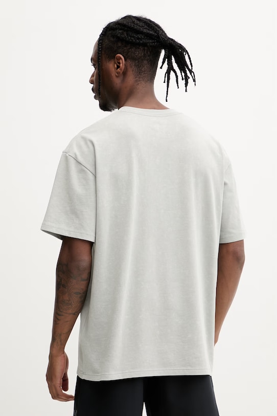 Odzież Under Armour t-shirt męski z bawełną 1389147 szary
