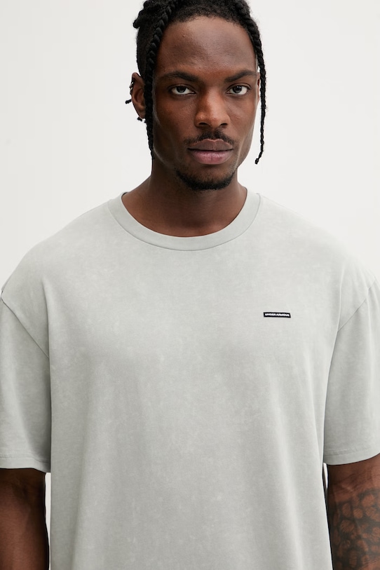 Under Armour t-shirt męski z bawełną szary 1389147