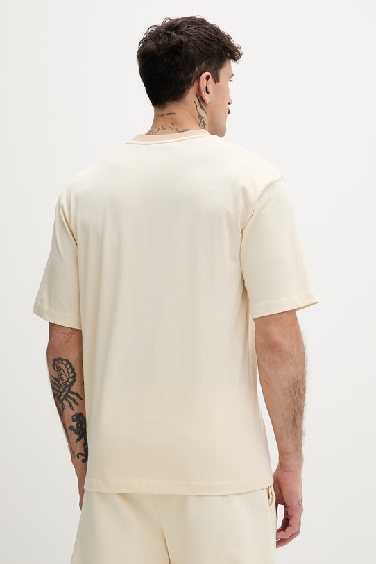 Odzież HUGO t-shirt męski bawełniany Dedril_RB 50559670 beżowy