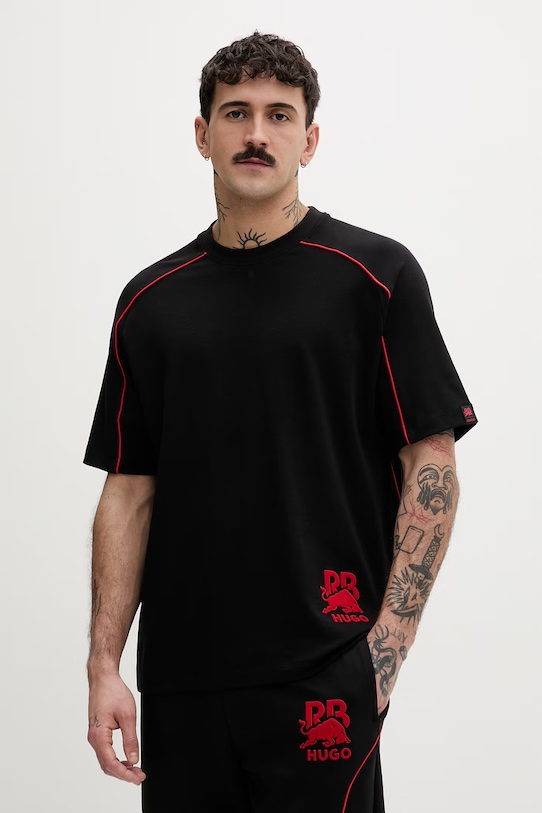 HUGO футболка для мужчин Dorox_RB чёрный 50559676