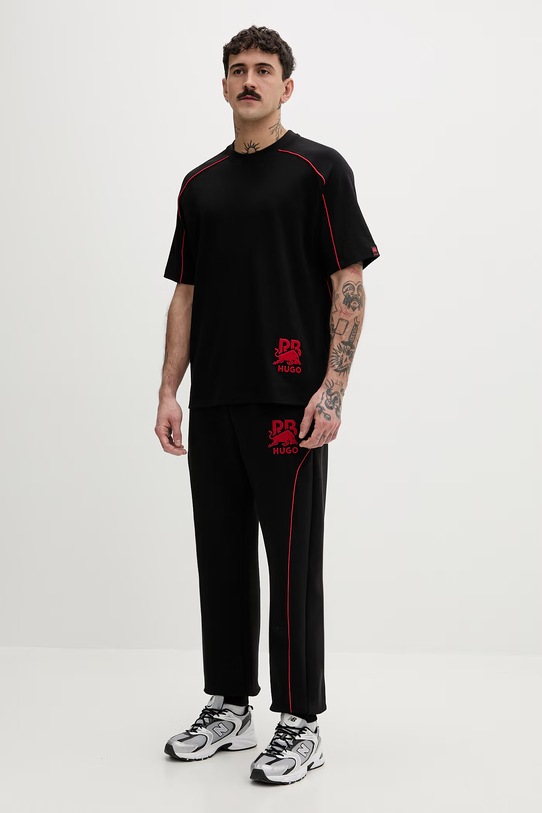 HUGO футболка для мужчин Dorox_RB 50559676 чёрный SS26