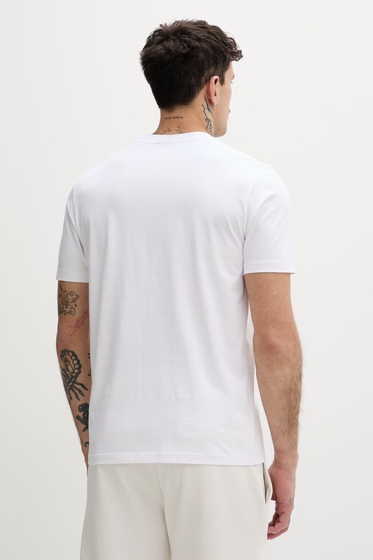 Ρούχα HUGO T-shirt ανδρικό βαμβακερό Dlix_RB 50559696 λευκό