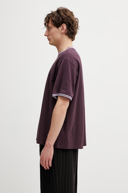 Needles t-shirt SX443 fioletowy SS26