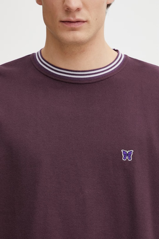 Needles t-shirt fioletowy SX443