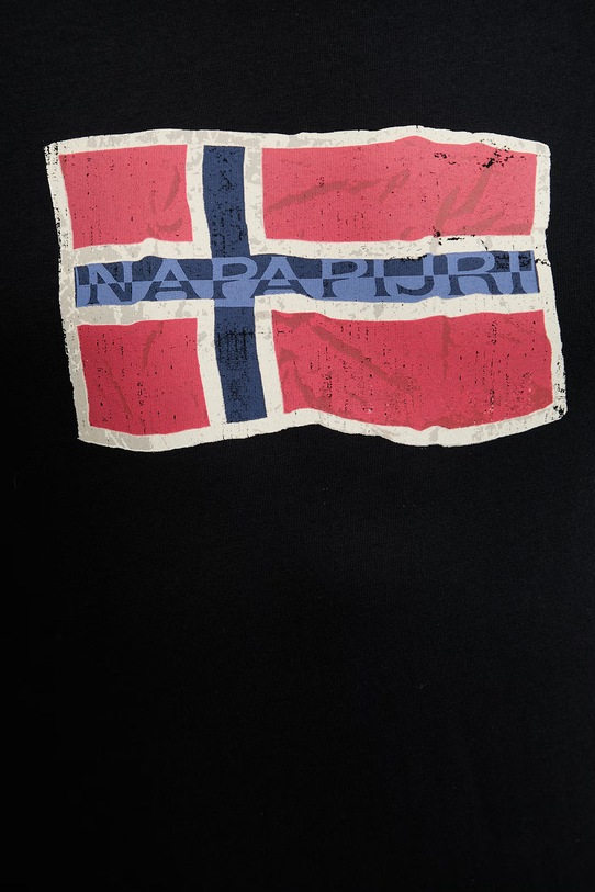 Napapijri t-shirt bawełniany MAHSA NP0A4FZB9411 czarny