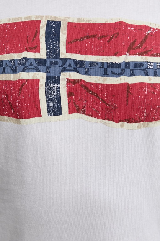 Napapijri t-shirt bawełniany MAHSA NP0A4FZBFX11 biały