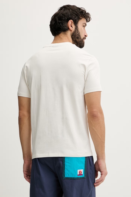 Odzież Napapijri t-shirt męski bawełniany MAHSA NP0A4FZBN1A1 beżowy