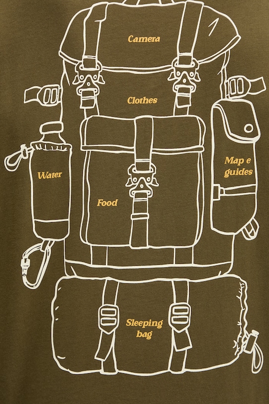 Napapijri t-shirt bawełniany FLINT NP0A4FZZG3A1 zielony