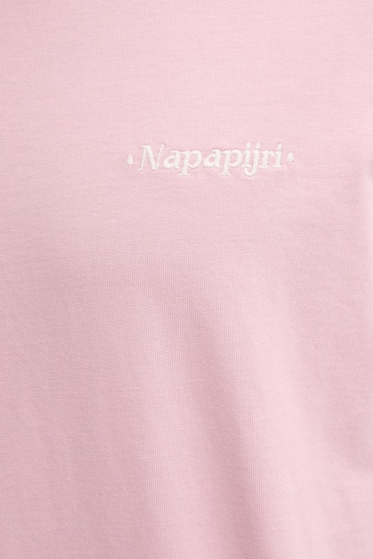 Napapijri t-shirt bawełniany FLUORITE NP0A4G2FP1T1 różowy
