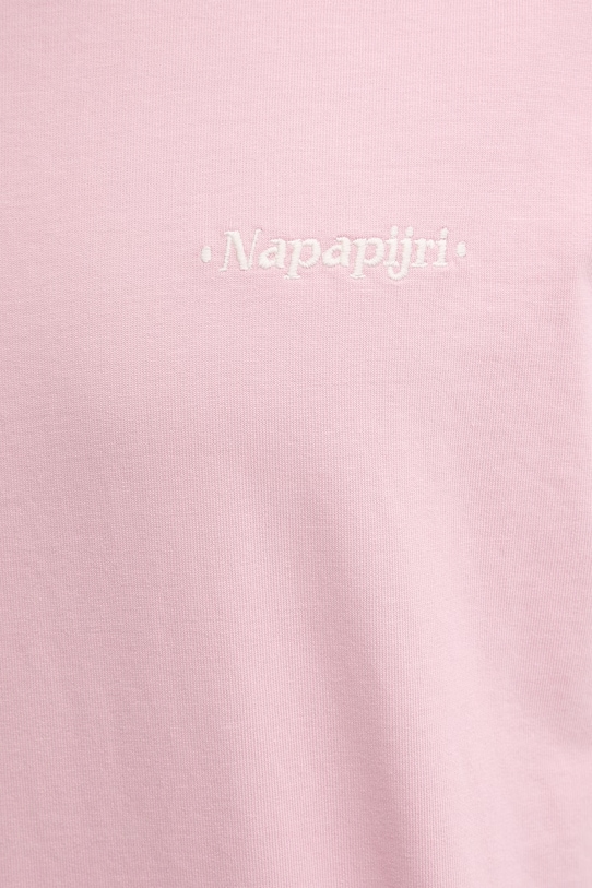 Napapijri t-shirt bawełniany FLUORITE NP0A4G2FP1T1 różowy